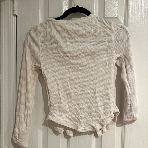 Free people ivory knit long sleeve - Picture 2 of 4